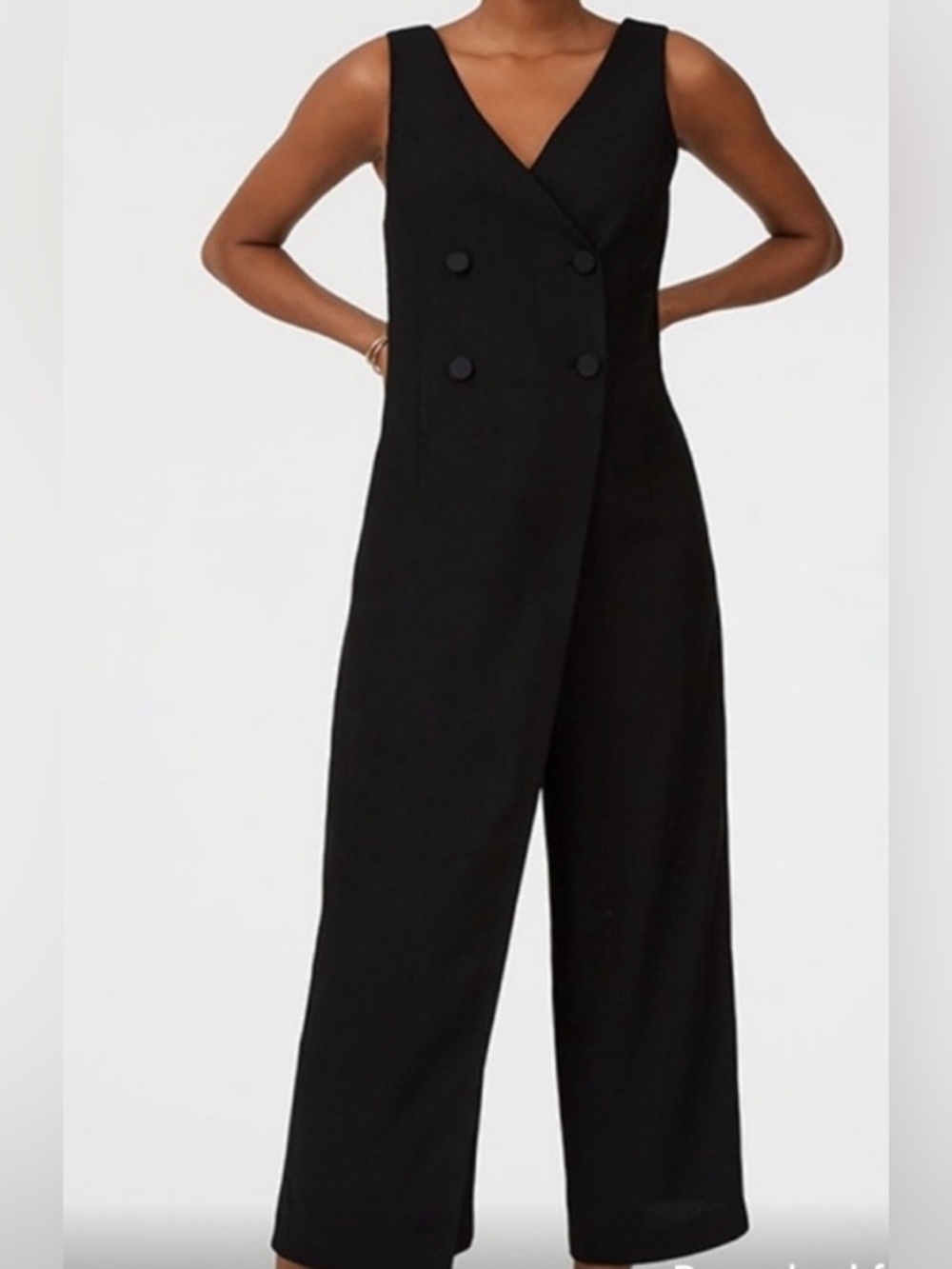 Club Monaco black double breasted jumpsuit